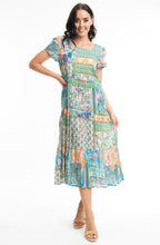 Syros Square Neck Crinkled Cotton dress
