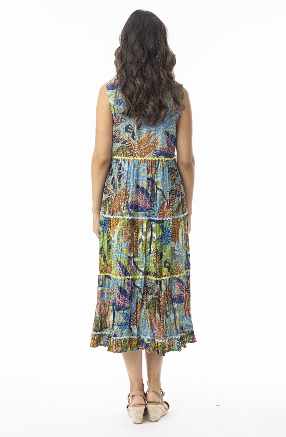 Tayrona Boho Tiered Midi Dress