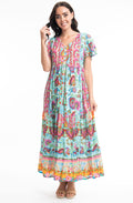 Varosha Turquoise Maxi Dress