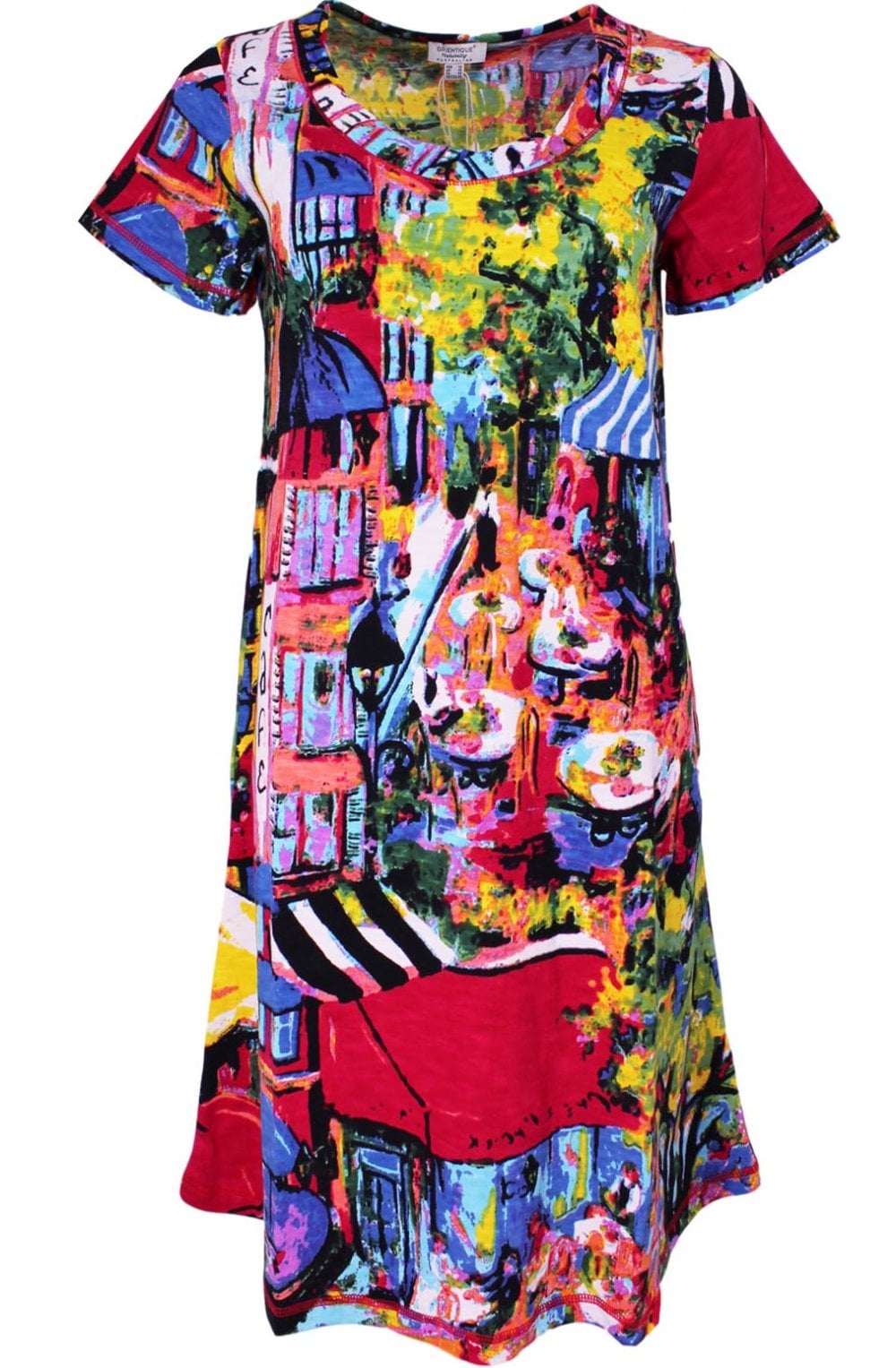 Vibrant Print Jersey Tunic
