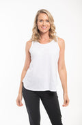 White Jersey Vest Top