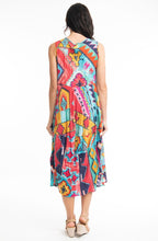 Zio Red Aztec Sleeveless Bubble Dress