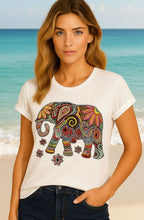 Diamanté and Pearl Encrusted Elephant T Shirt