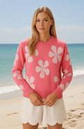 Pink Flower Jumper
