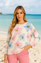 Pink Mix Watercolour Flower Jumper
