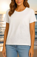 White Lace Detail T Shirt