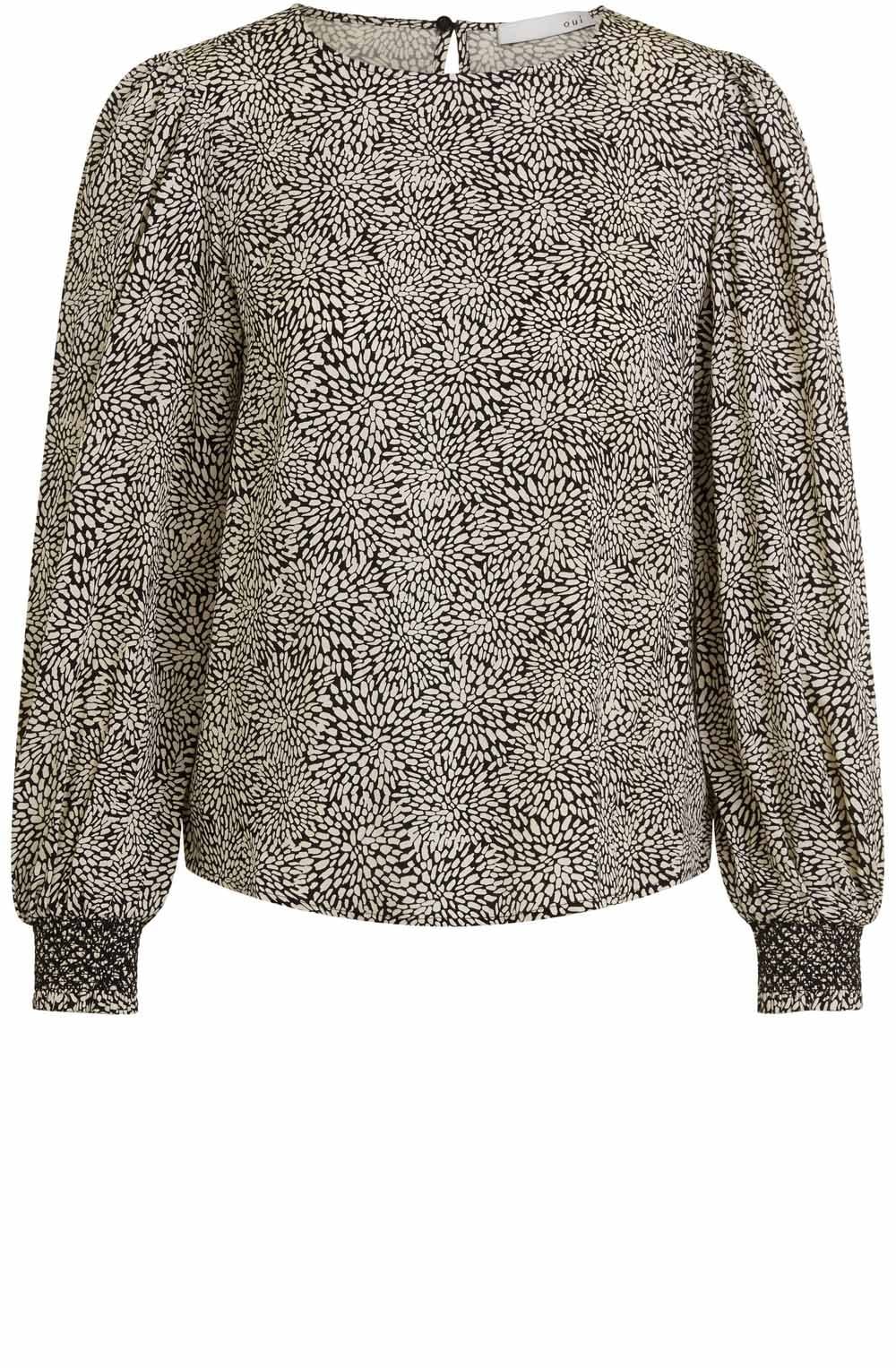 Abstract Floral Blouse