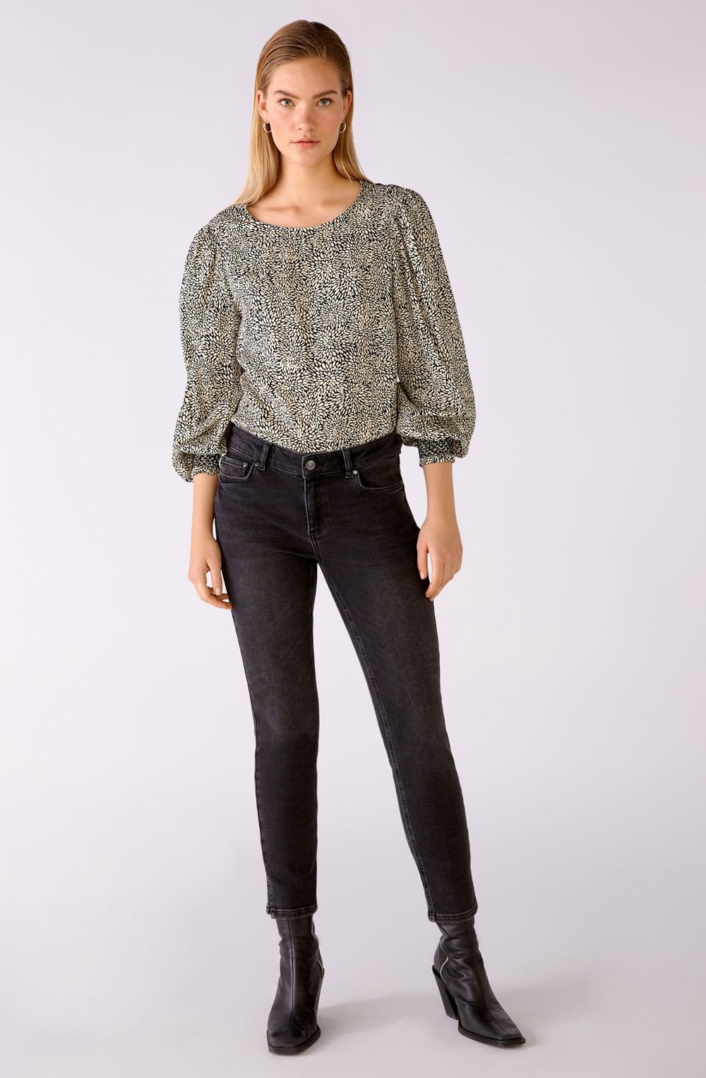 Abstract Floral Blouse