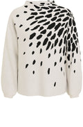Abstract Floral Jumper with Diamante Detail
