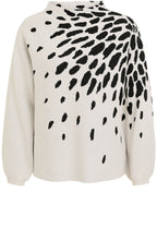 Abstract Floral Jumper with Diamante Detail