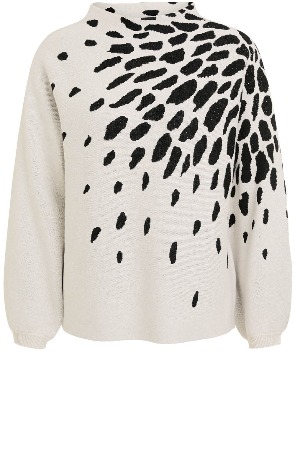 Abstract Floral Jumper with Diamante Detail