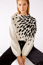 Abstract Floral Jumper with Diamante Detail