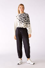 Abstract Floral Jumper with Diamante Detail