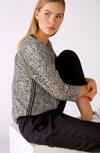 Abstract Floral V Neck Blouse