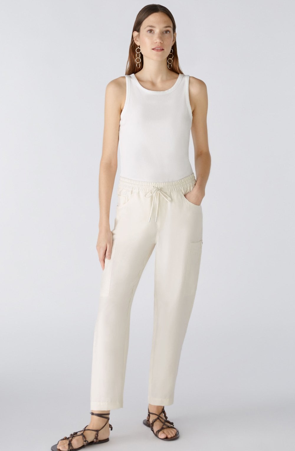 Almond Milk Cargo Trousers
