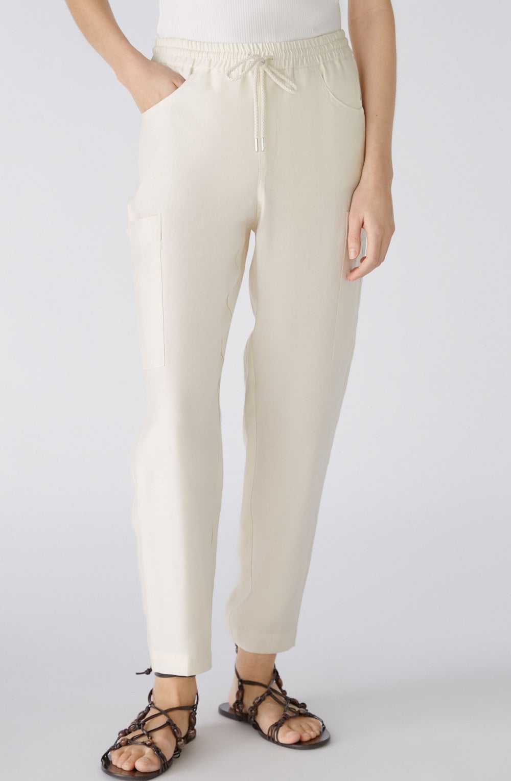 Almond Milk Cargo Trousers