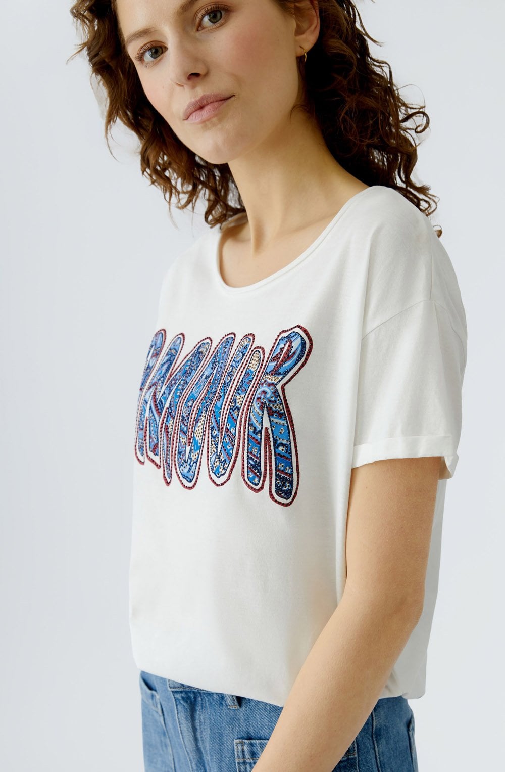 Amour Motif Jersey T Shirt