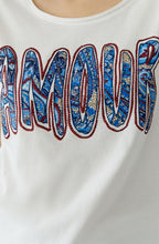 Amour Motif Jersey T Shirt