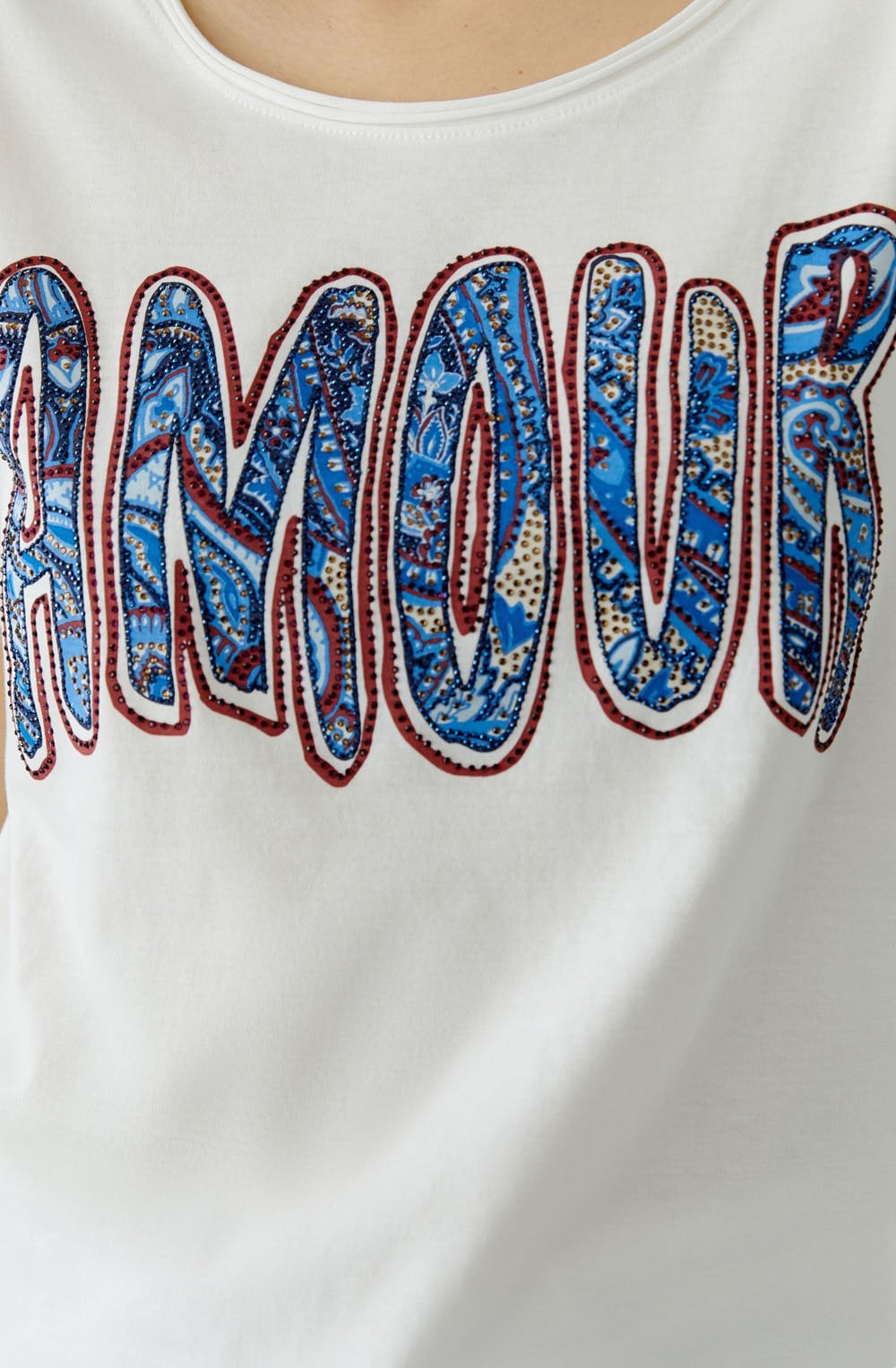 Amour Motif Jersey T Shirt
