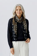 Animal Print and Polka Dot Scarf