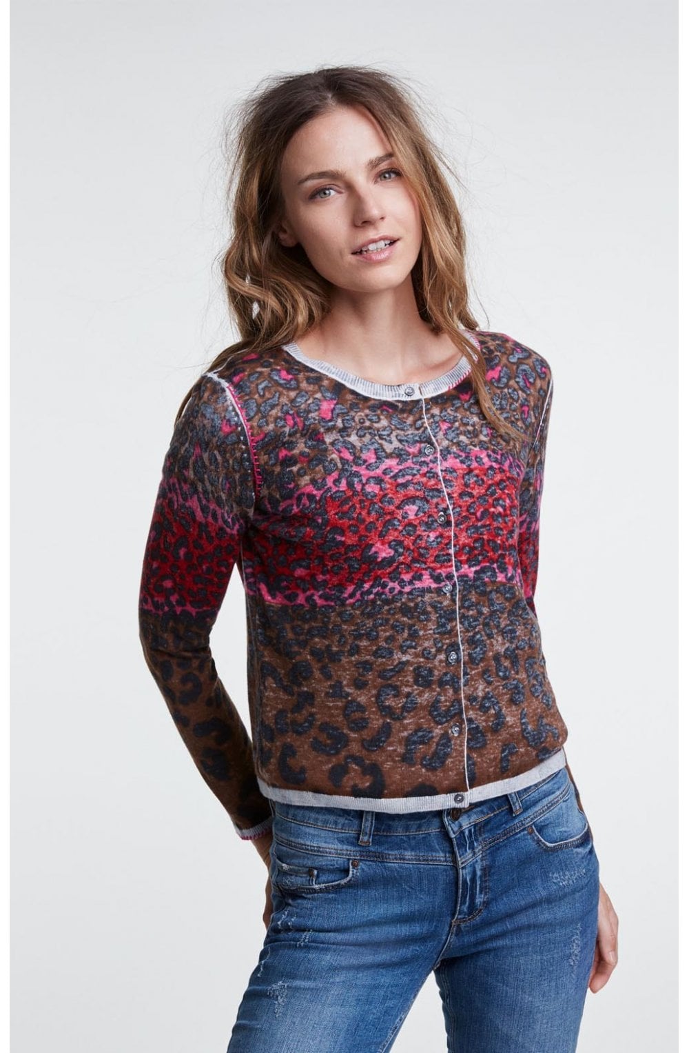 Animal Print Cardigan