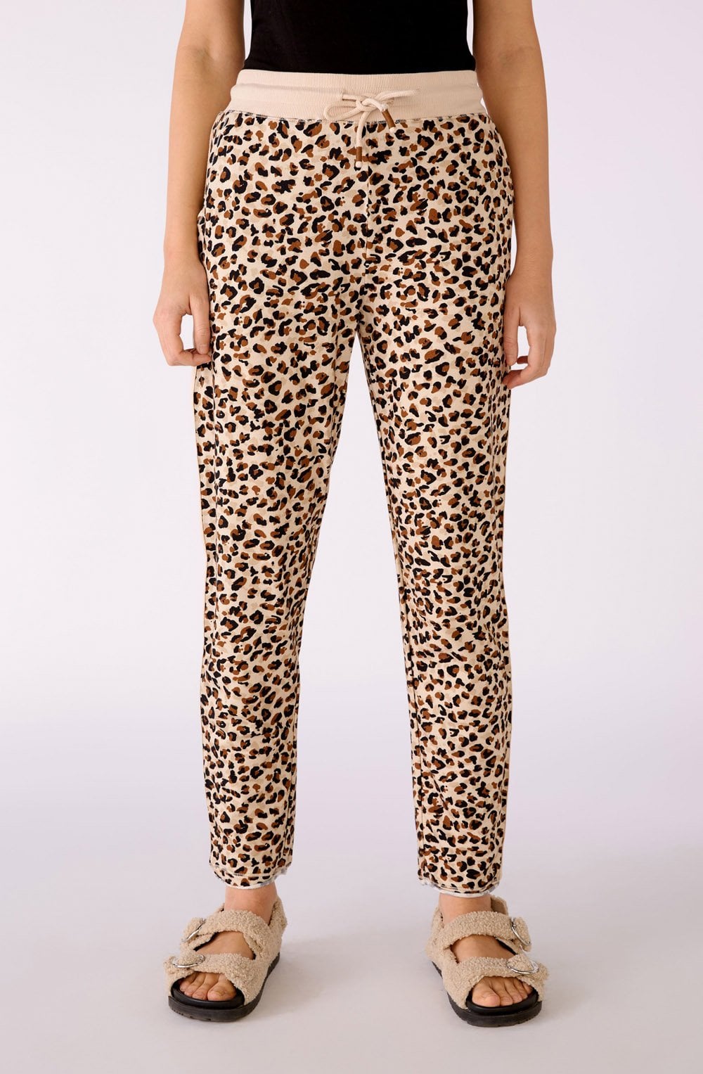 Animal Print Casual Trousers