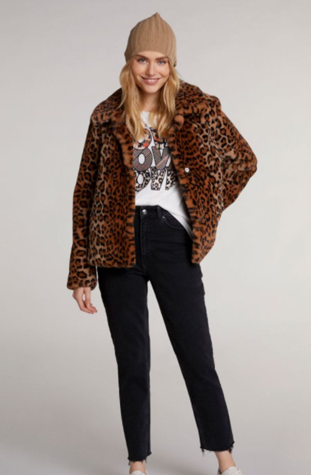 Animal Print Coat