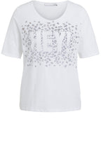 Animal Print Hey Slogan T Shirt