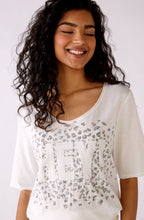 Animal Print Hey Slogan T Shirt