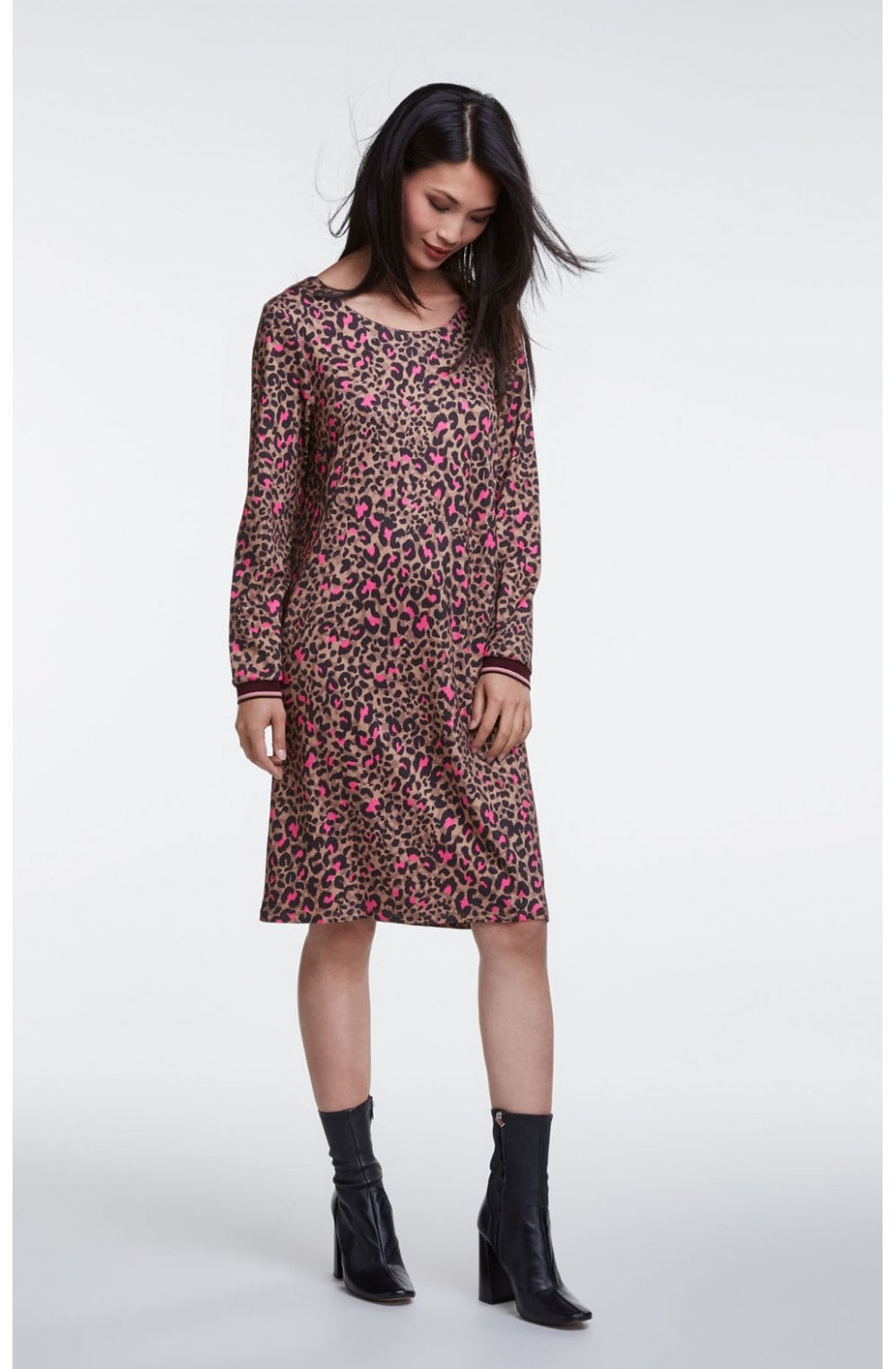 Animal Print Jersey Dress