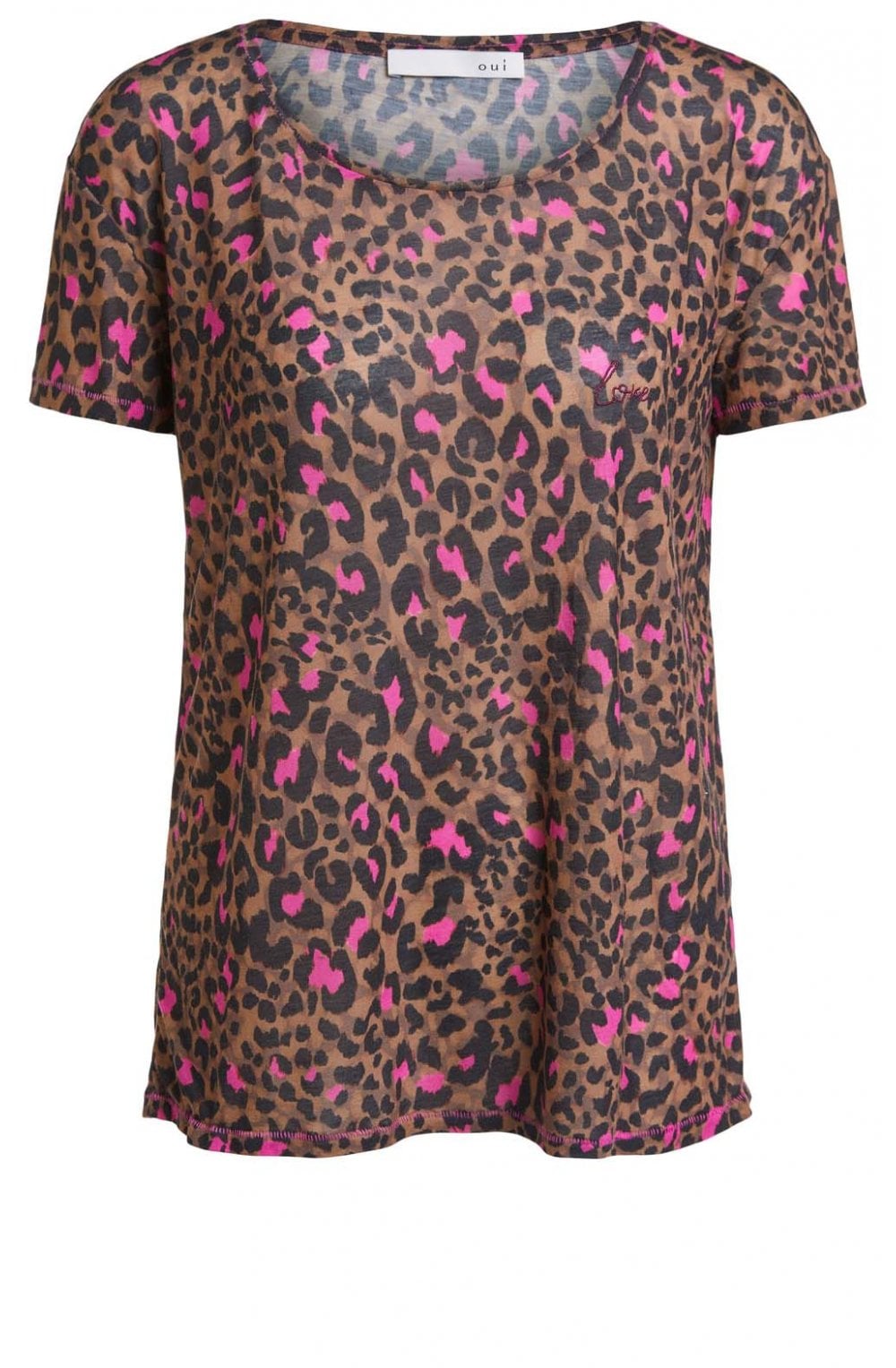 Animal Print Jersey T Shirt
