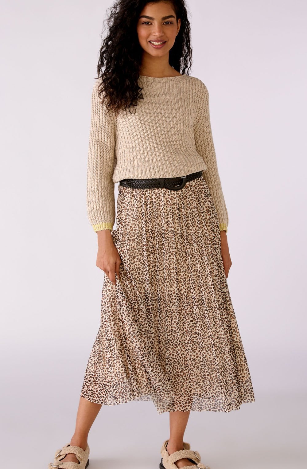 Animal Print Maxi Skirt