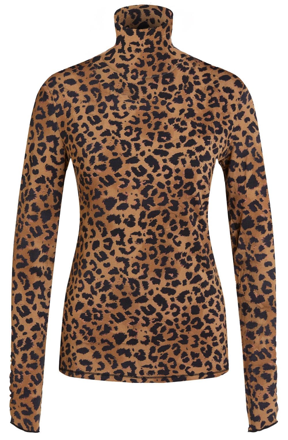 Animal Print Polo Neck