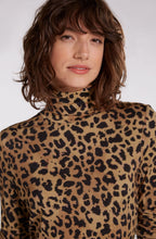 Animal Print Polo Neck