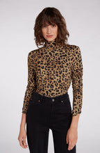 Animal Print Polo Neck