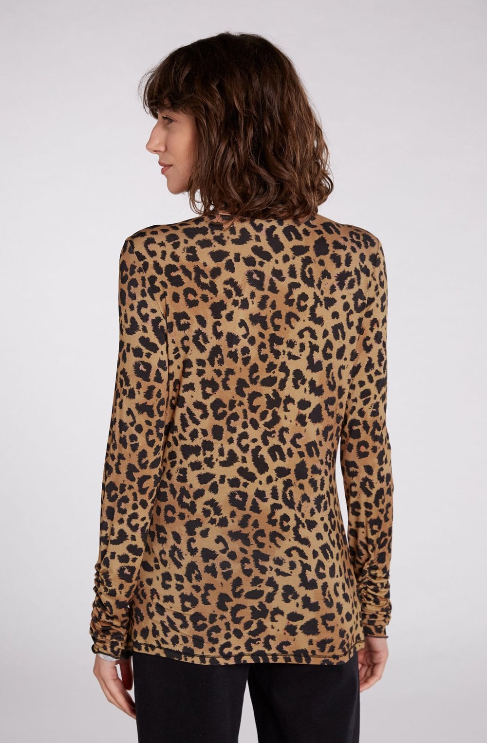 Animal Print Polo Neck