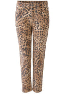 Animal Print Relaxed Tapered Jeans