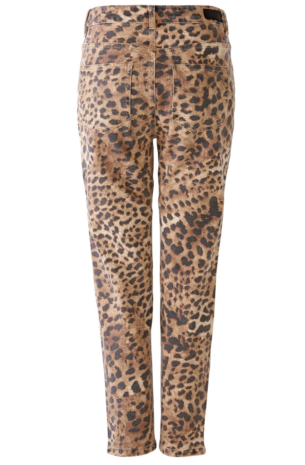 Animal Print Relaxed Tapered Jeans