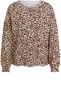 Animal Print Round Neck Top