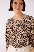 Animal Print Round Neck Top