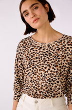 Animal Print Round Neck Top