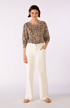 Animal Print Round Neck Top