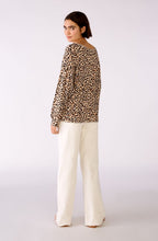 Animal Print Round Neck Top