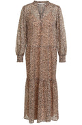 Animal Print Semi Sheer Dress