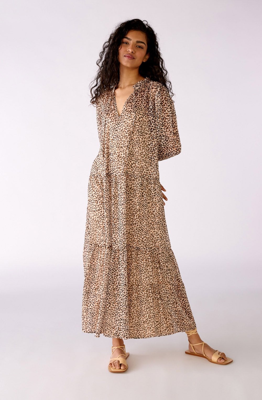 Animal Print Semi Sheer Dress