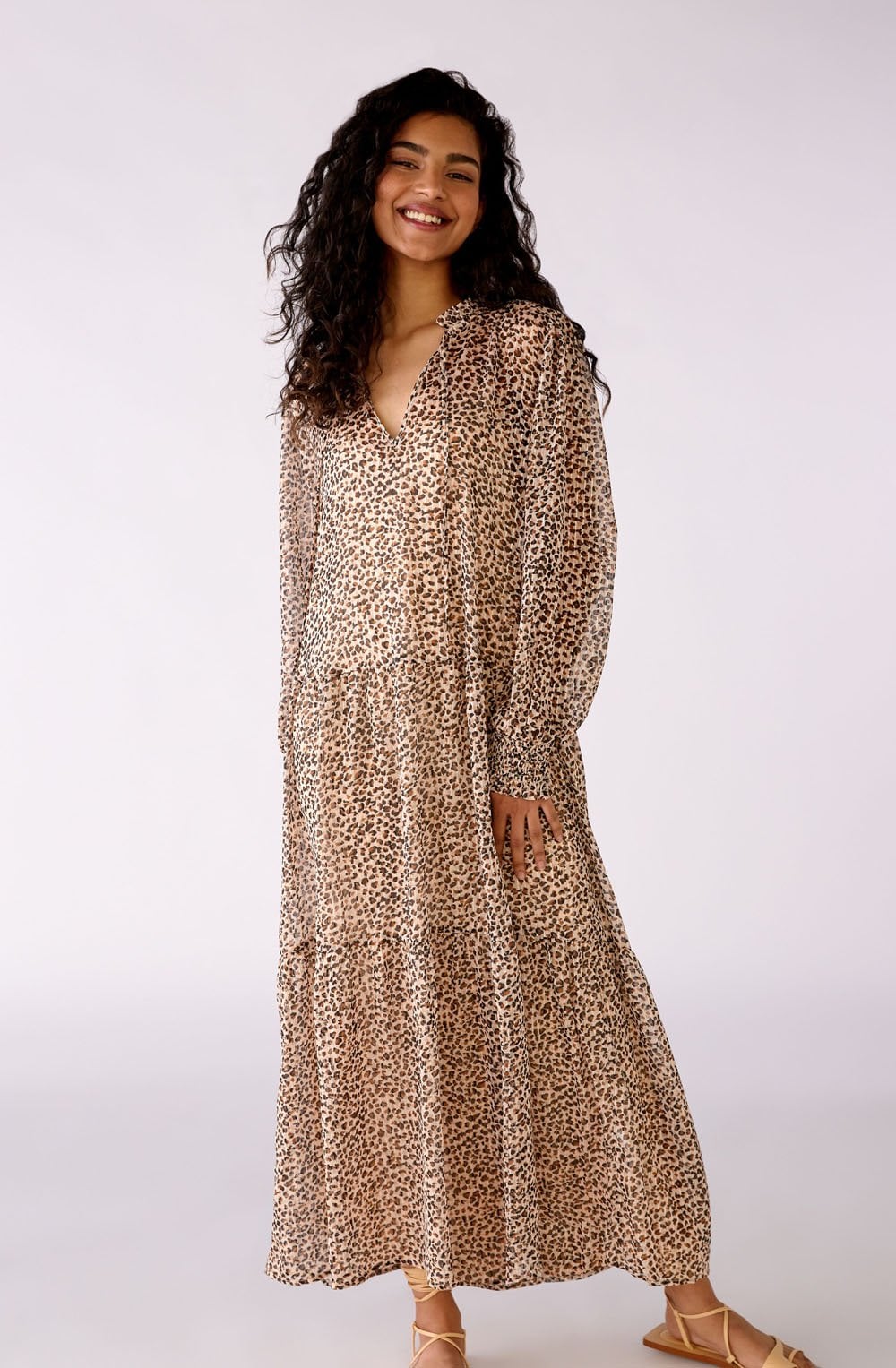Animal Print Semi Sheer Dress