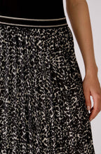 Animal Print Semi Sheer Pleated Skirt