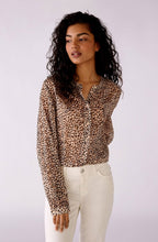 Animal Print Sheer Blouse
