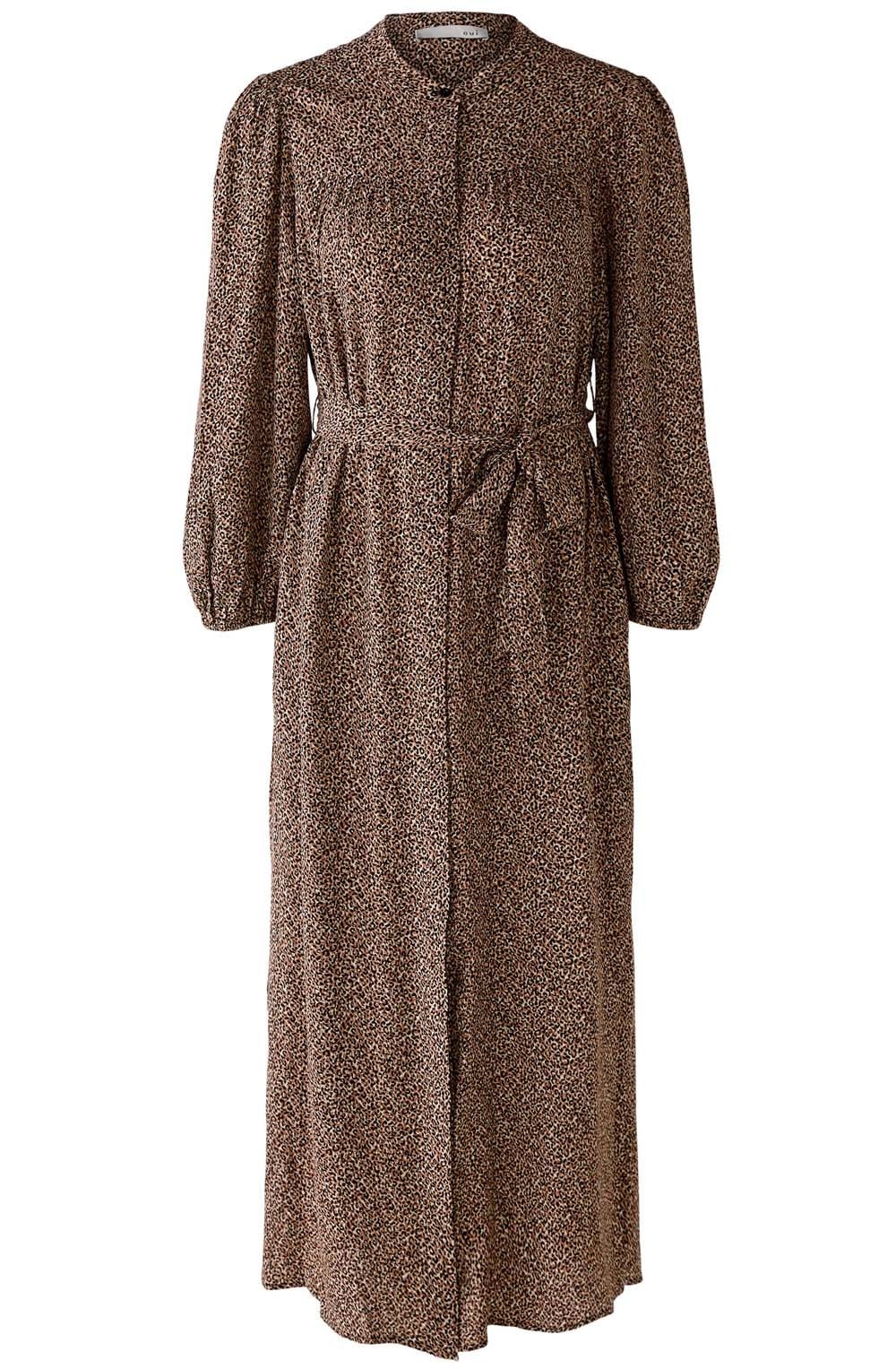 Animal Print Shirt Dress