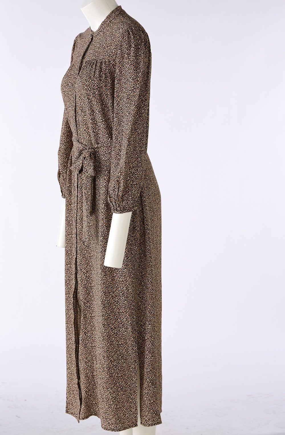 Animal Print Shirt Dress